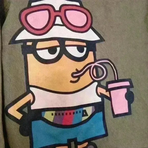 Zara X Minions Denim Despicable Me Kids Jacket Green Size 11/12 - Picture 6 of 16